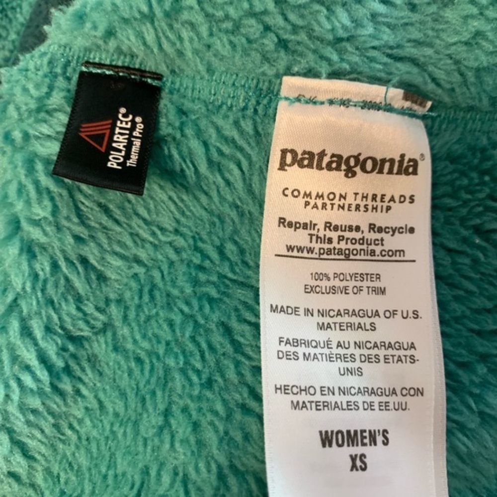 PATAGONIA Teal Re-Tool Snap-T Fleece Pullover XS - Picture 6 of 6